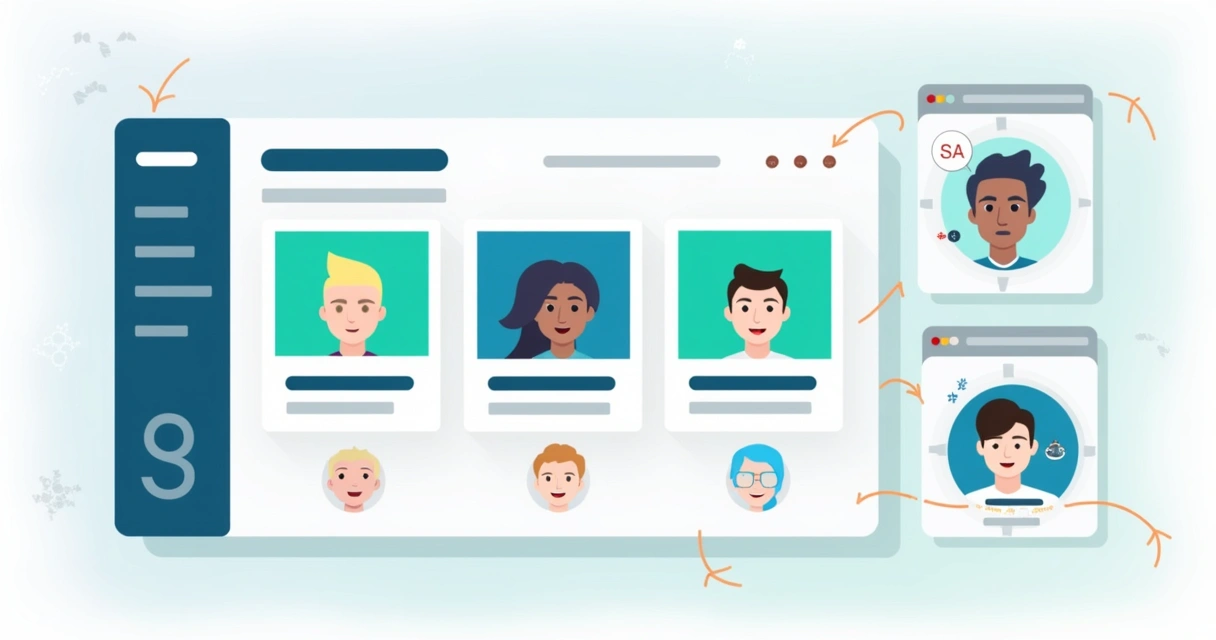 Painel de segmentação de anúncios com exemplos de personalização 