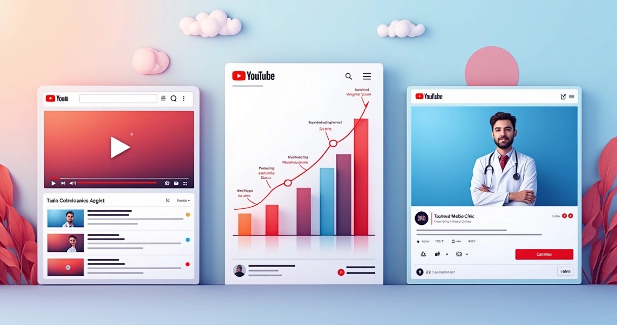 Gráfico mostrando personalização de anúncios na interface do YouTube. 