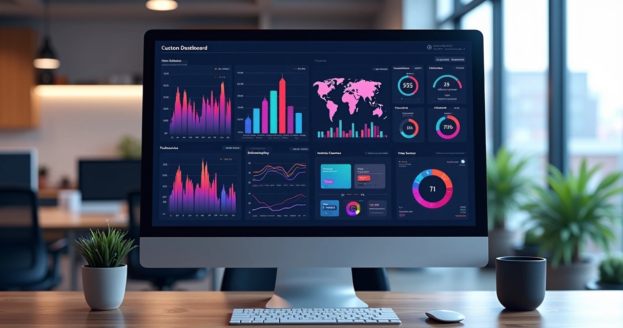 Aplicativo com interface personalizada e integrações de dados. 