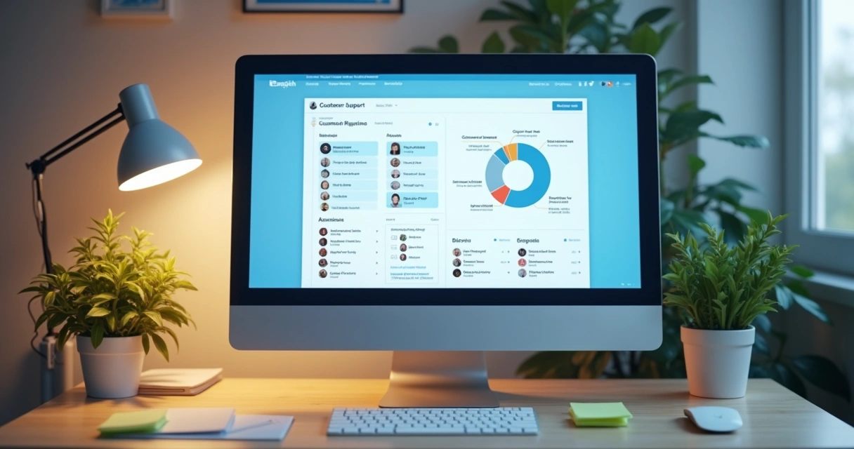 Interface personalizada de agente de IA para atendimento em pequena empresa. 