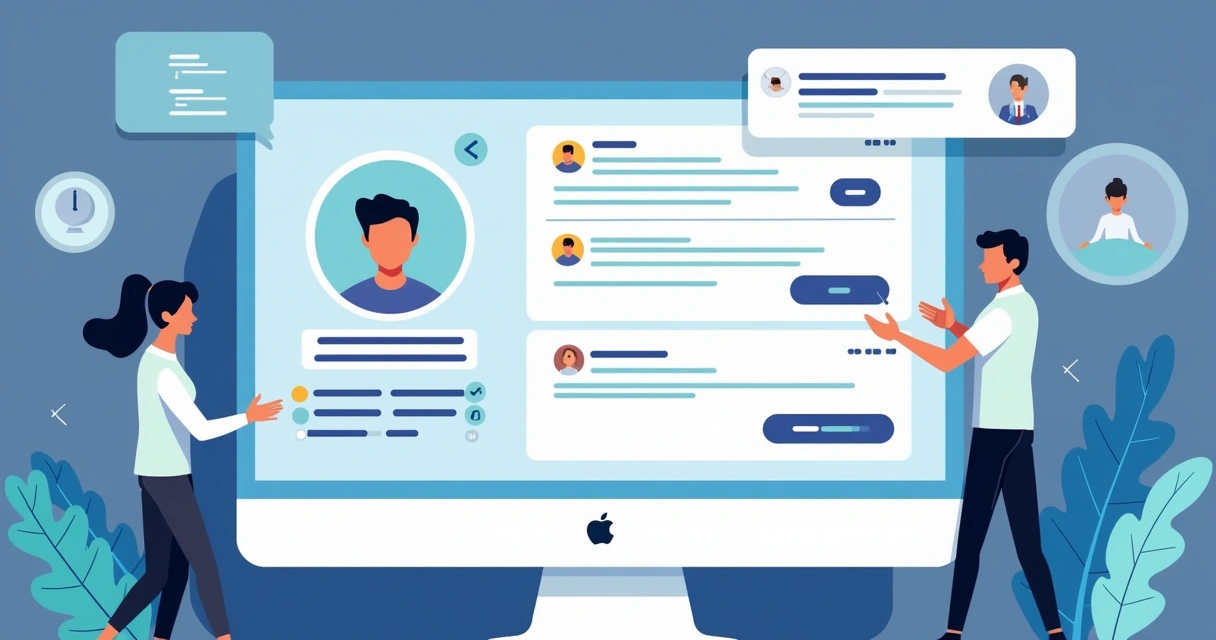 Perfil de cliente sendo apresentado de forma personalizada em tela digital 