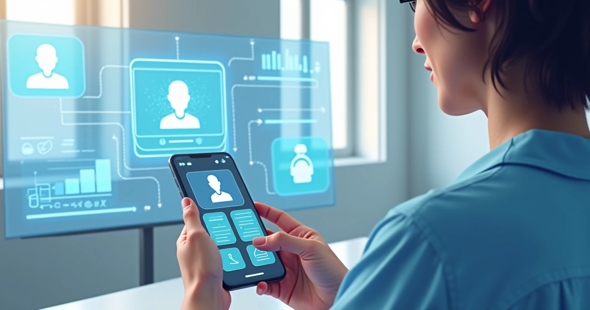 Cliente recebendo recomendações personalizadas em chatbot de atendimento 