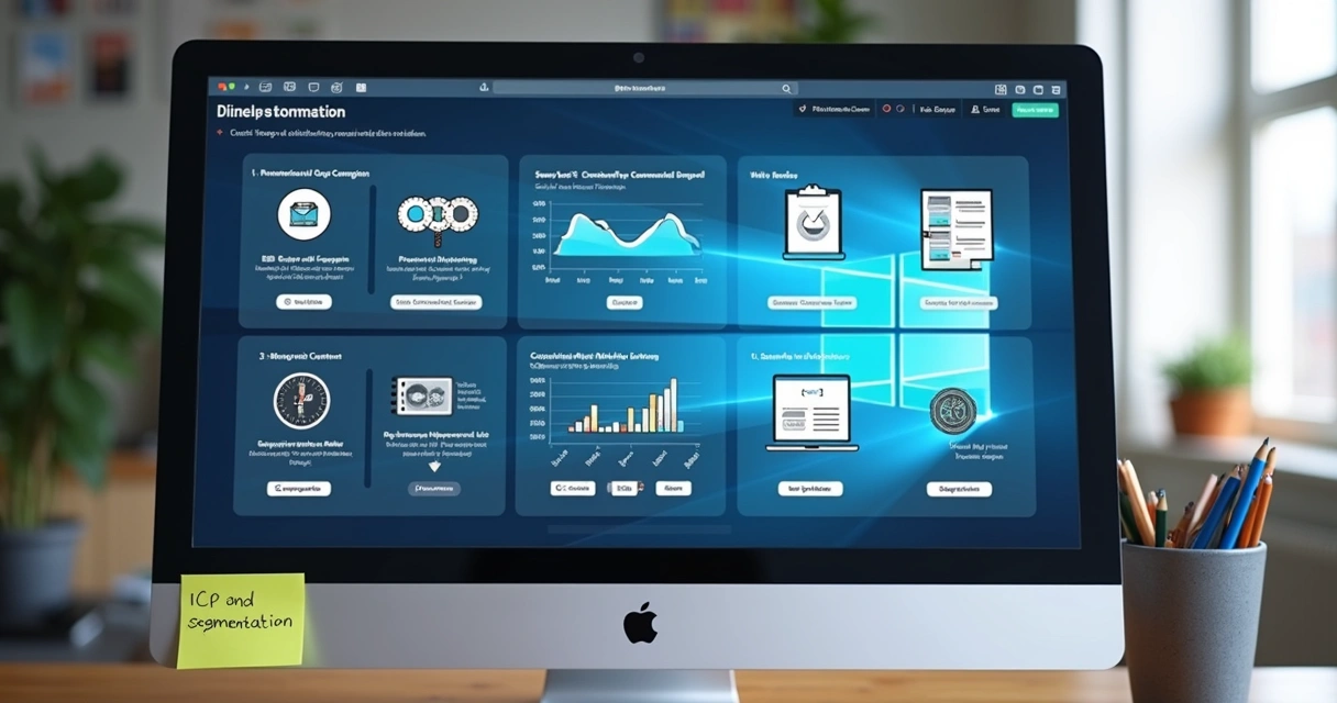 Dashboard com campanhas digitais personalizadas para leads B2B 