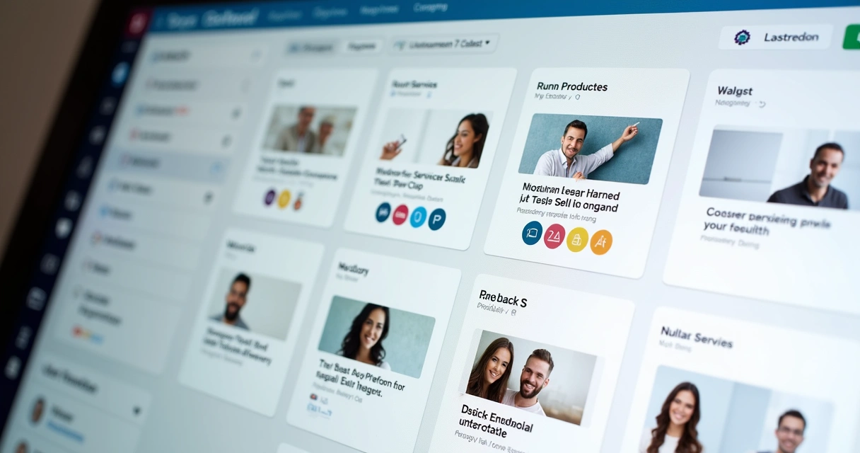 Tela de CRM mostrando recomendações personalizadas para clientes diferentes 