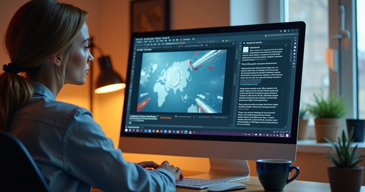 Editor personalizando texto do blog ao lado de painel com sugestões da IA 