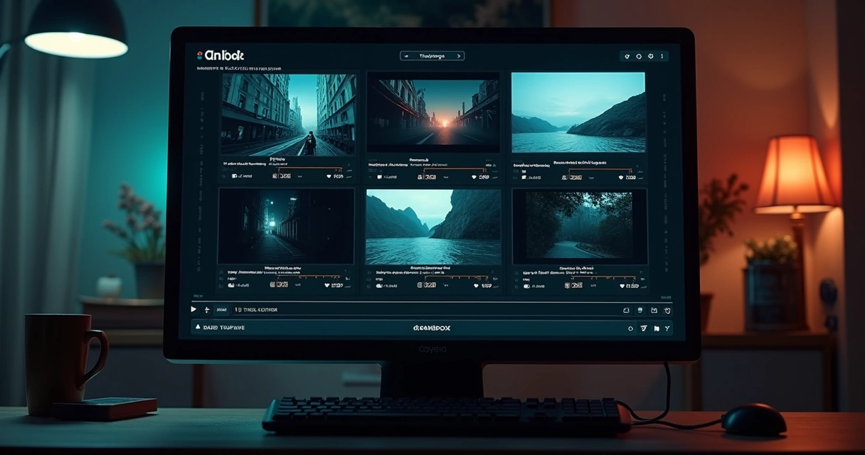 Various video layouts for dark channel on computer screen