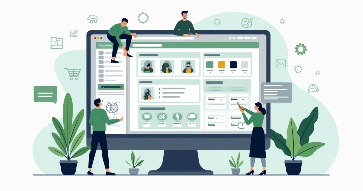 Página de e-commerce com ferramentas de customização do site 