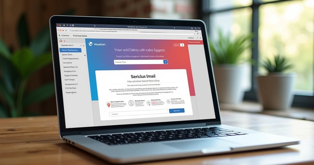 Visual de campanha de e-mail com personalização para clientes 