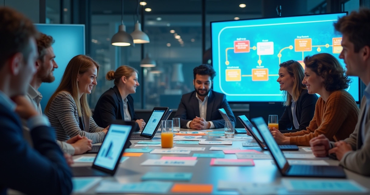 Equipe criando experiência personalizada para cliente 