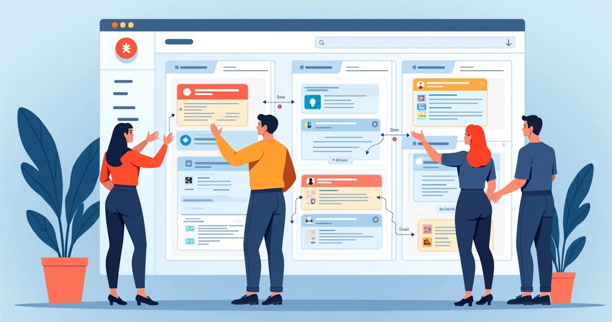 Painel digital mostrando diferentes fluxos de atendimento personalizados 