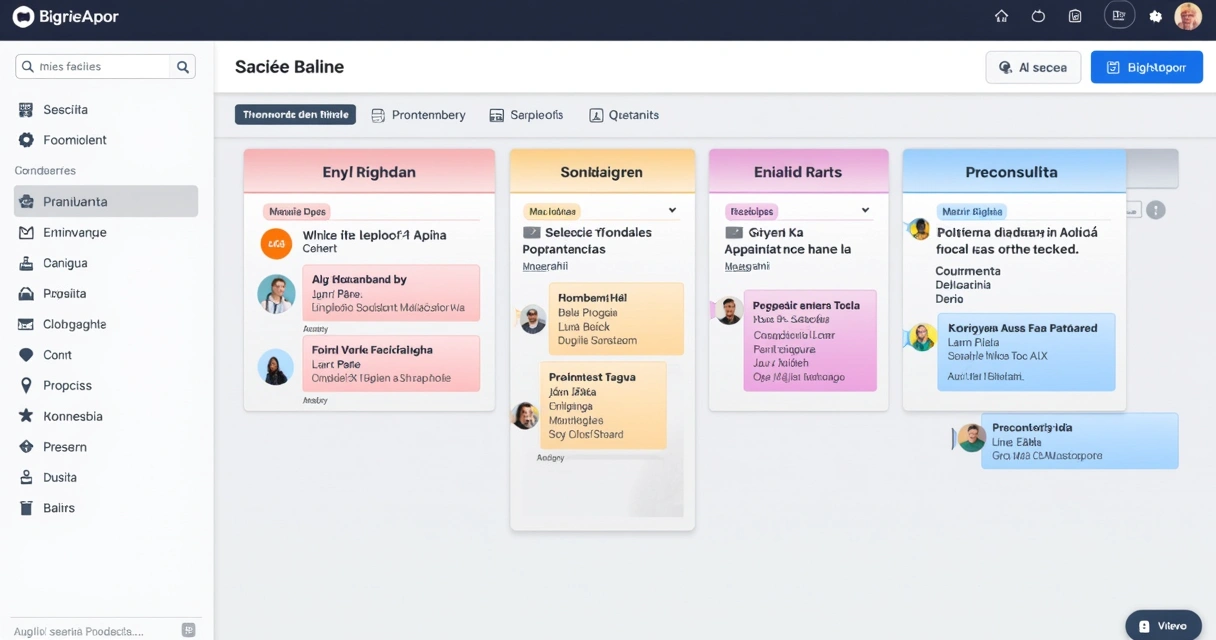 Funil de vendas digital com colunas personalizadas com nomes criativos 