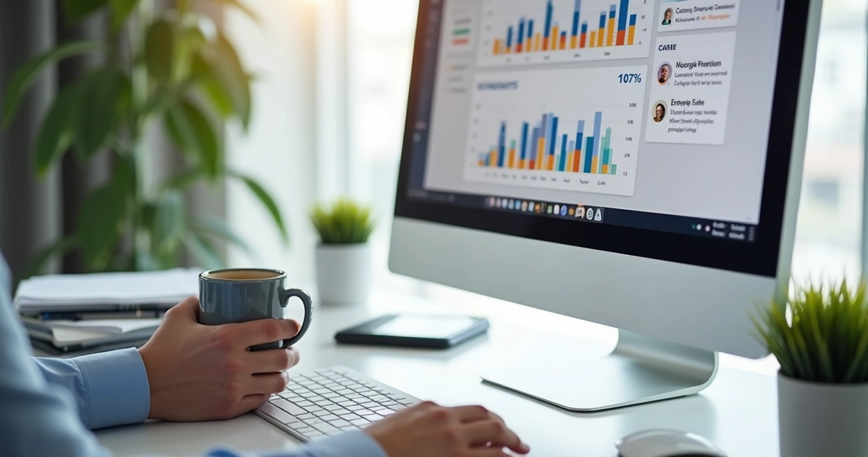 Tela de CRM mostrando análise de perfil de clientes com IA 