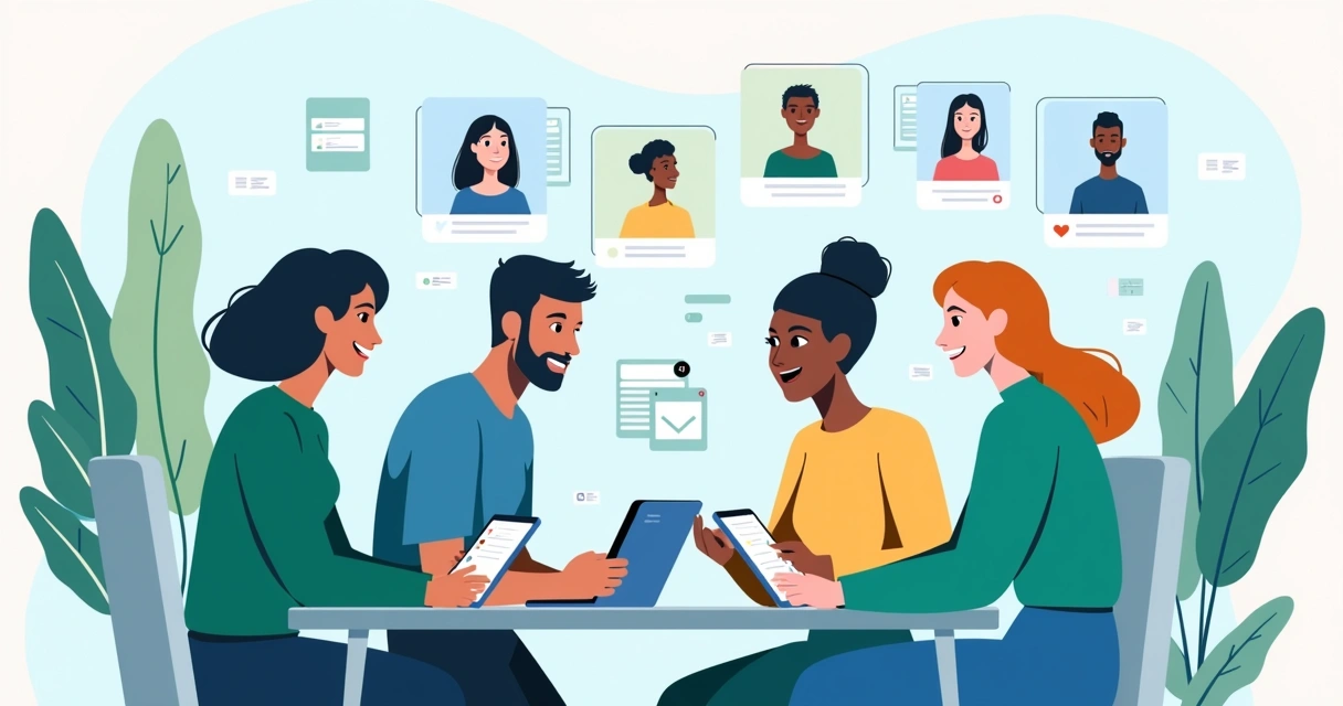 Equipe de vendas B2B personalizando o atendimento com tecnologia.