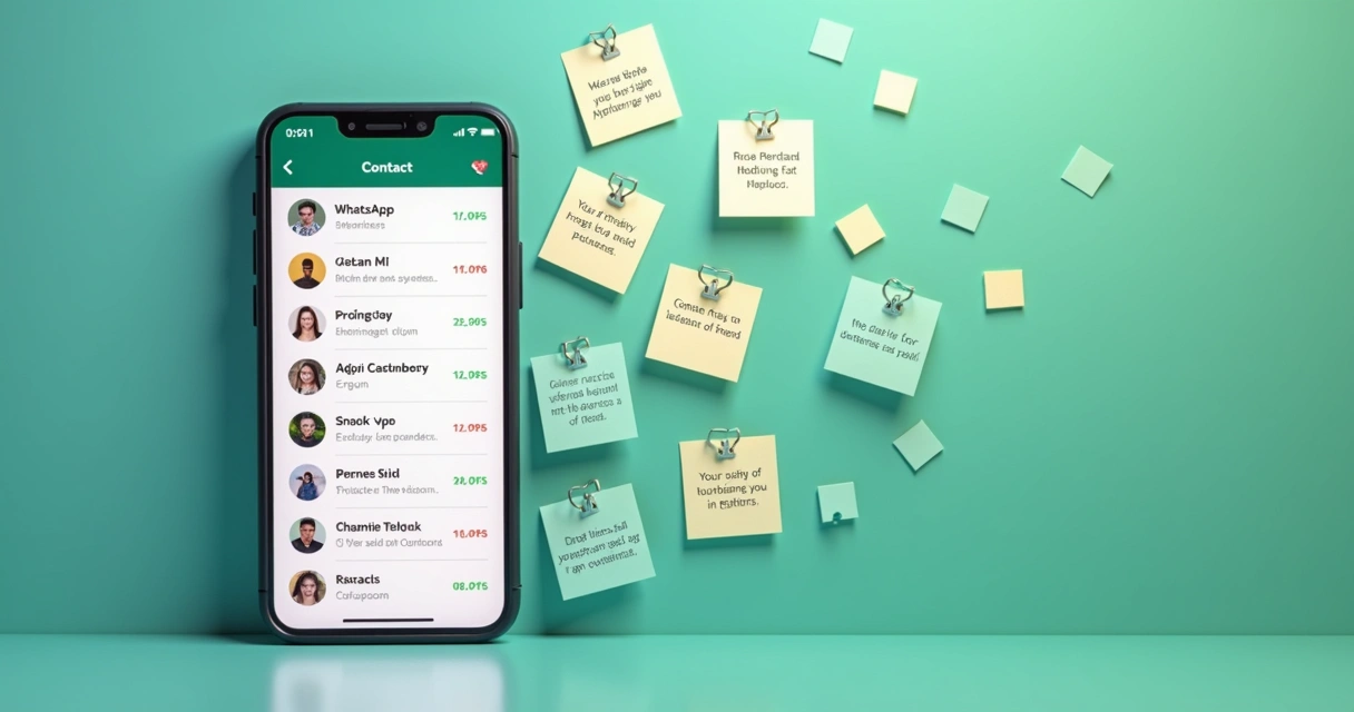 Exemplo de lista personalizada de contatos para atendimento no WhatsApp