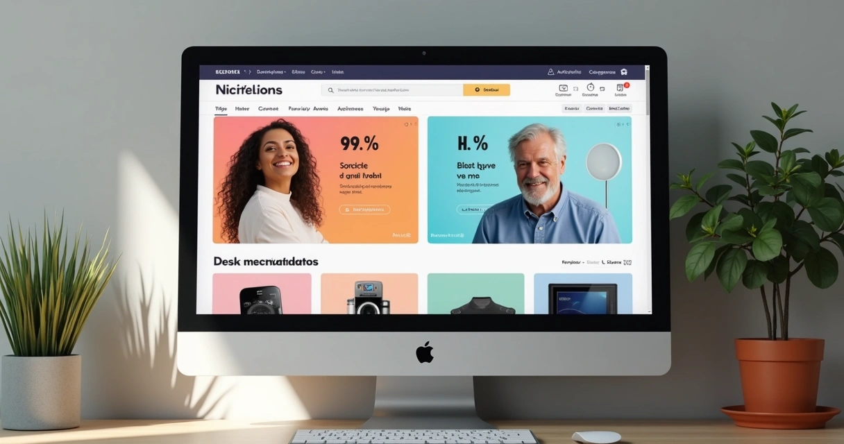 Página de loja virtual mostrando recomendações personalizadas para diferentes usuários 