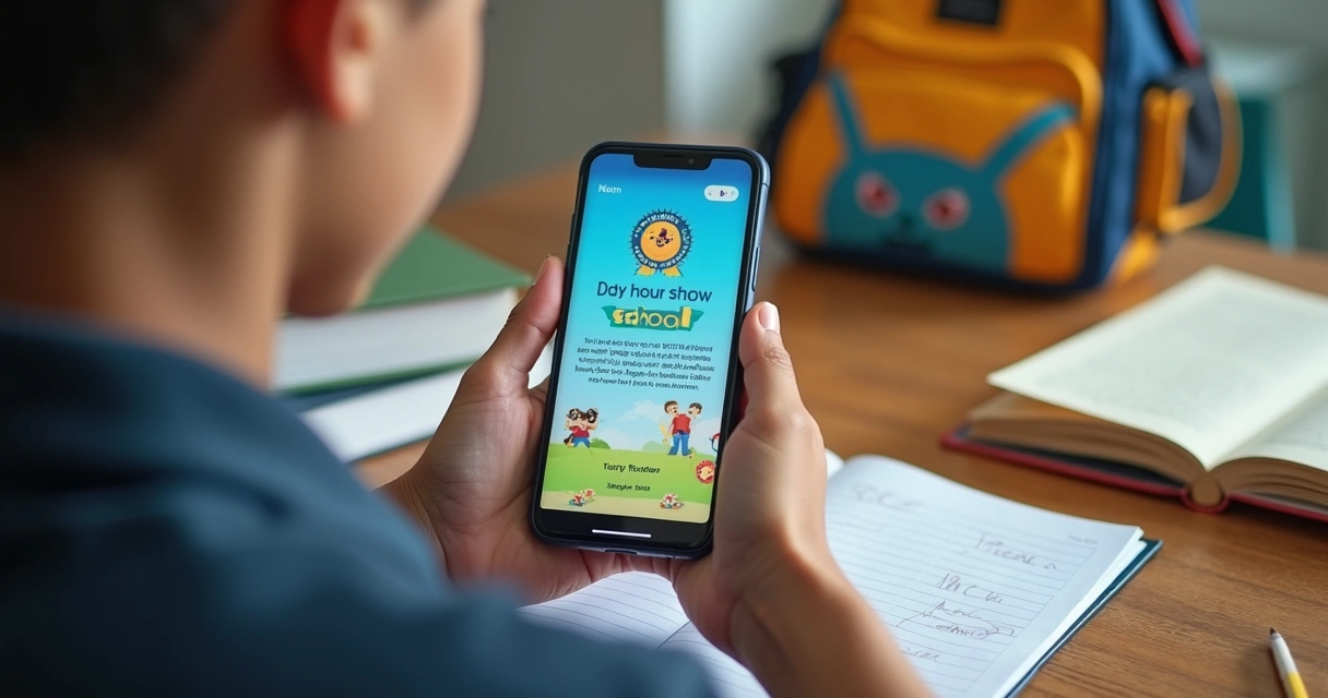 Mensagem personalizada de escola para aluno em celular 