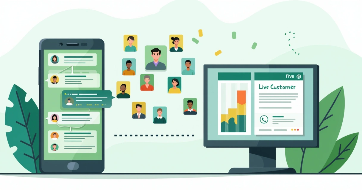Representação de chatbot enviando mensagens personalizadas para clientes no WhatsApp 
