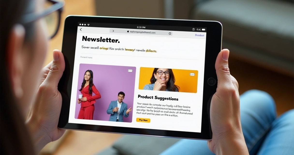 Boletim digital mostrando nome do destinatário e recomendações personalizadas 