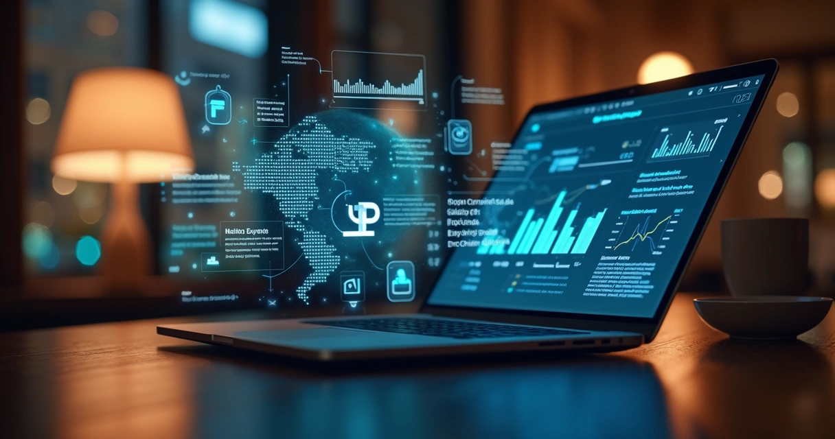 Representação de propostas personalizadas para clientes com fundo digital 