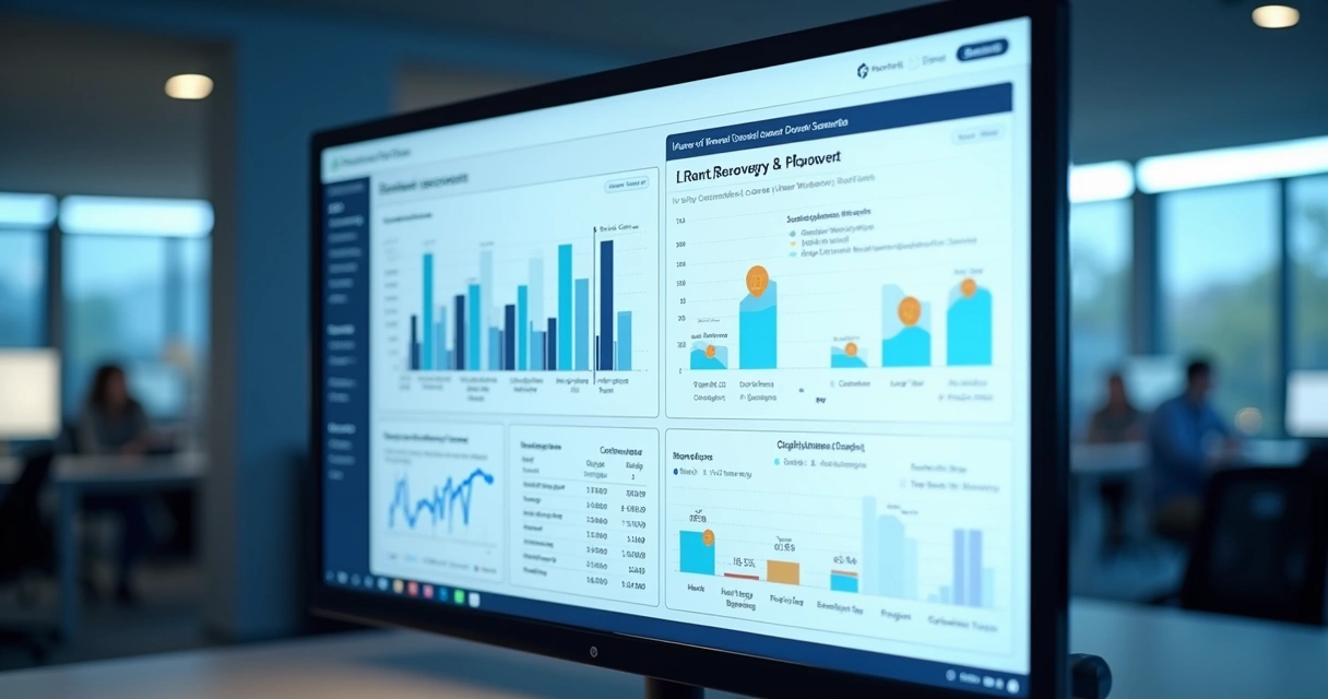 Painel digital mostrando dados para personalização de SMS no e-commerce 