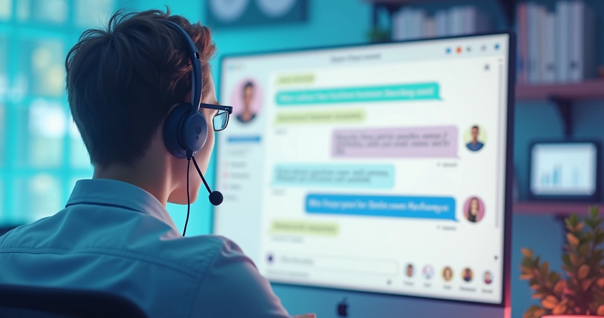 Atendente digital chamando usuário pelo nome em conversa personalizada 