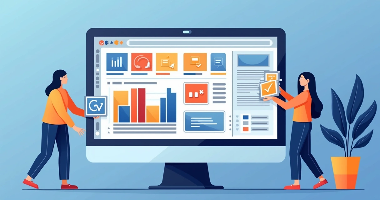 Interface de plataforma EAD mostrando personalização de telas e trilhas de aprendizagem 