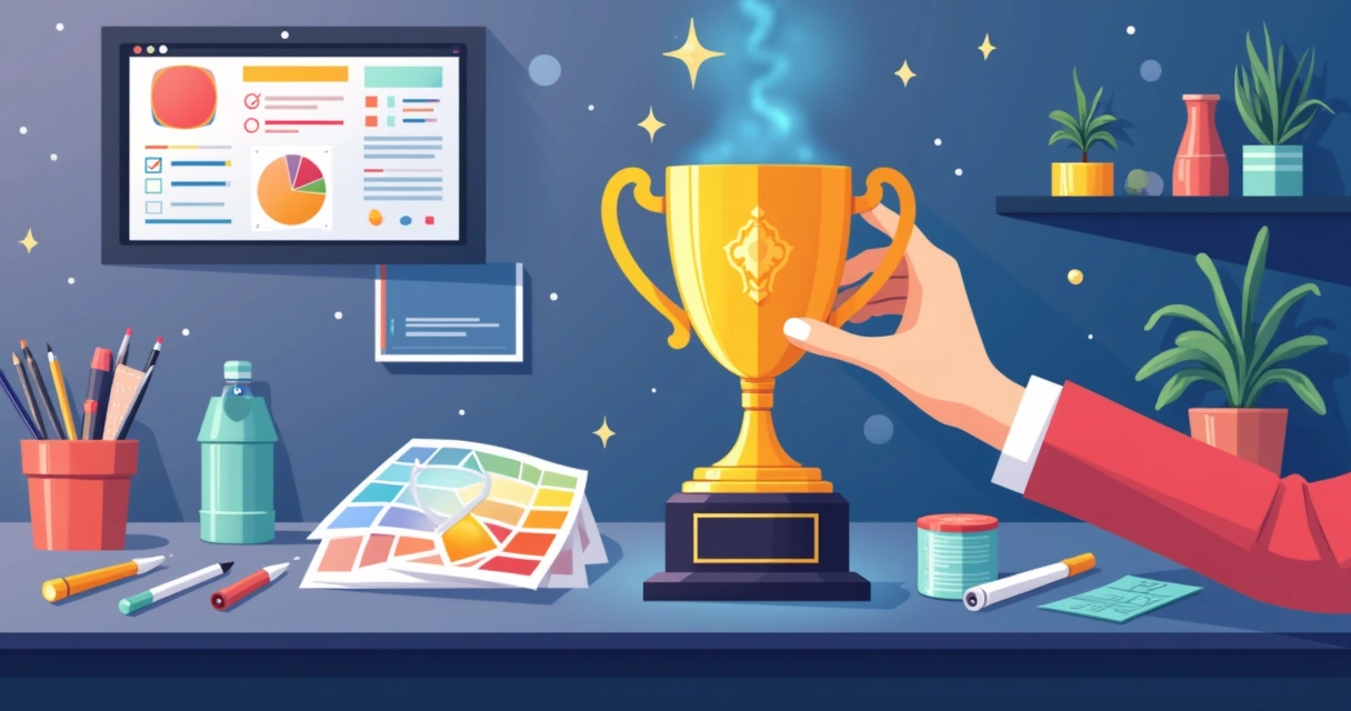 Troféu sendo personalizado com gravação UV e laser 