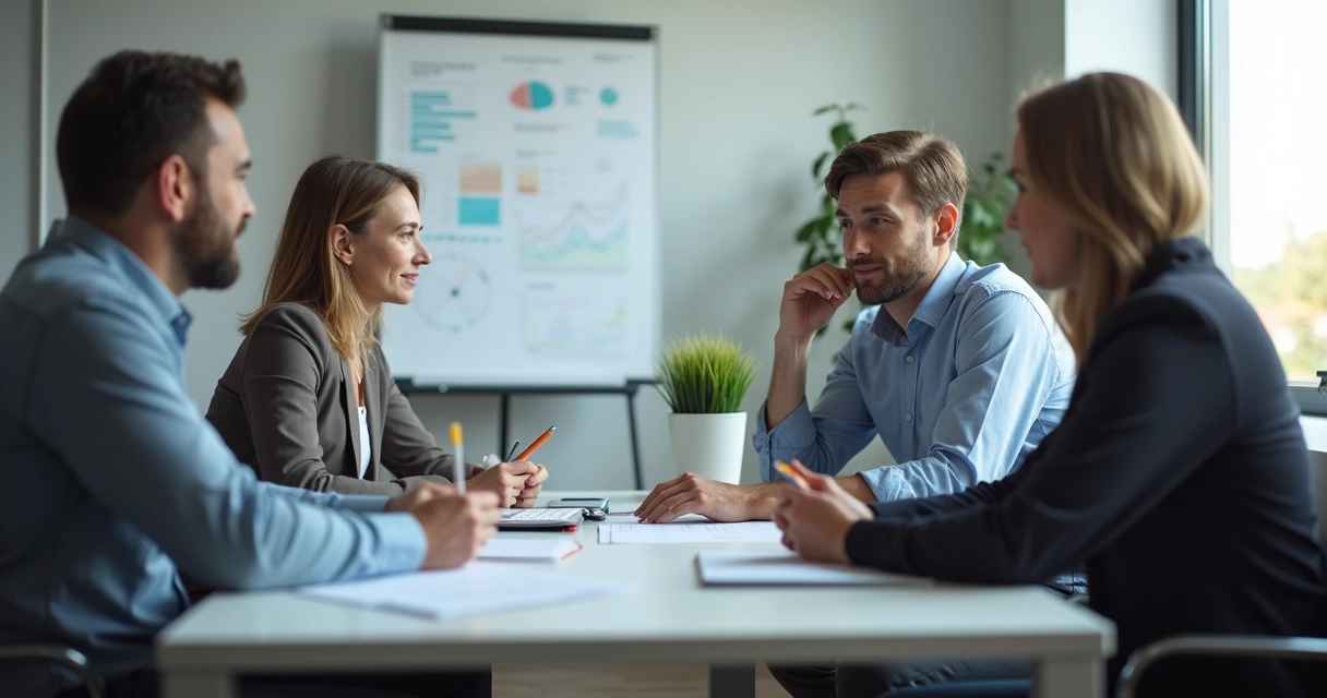Personas escuchando atentamente en reunión 