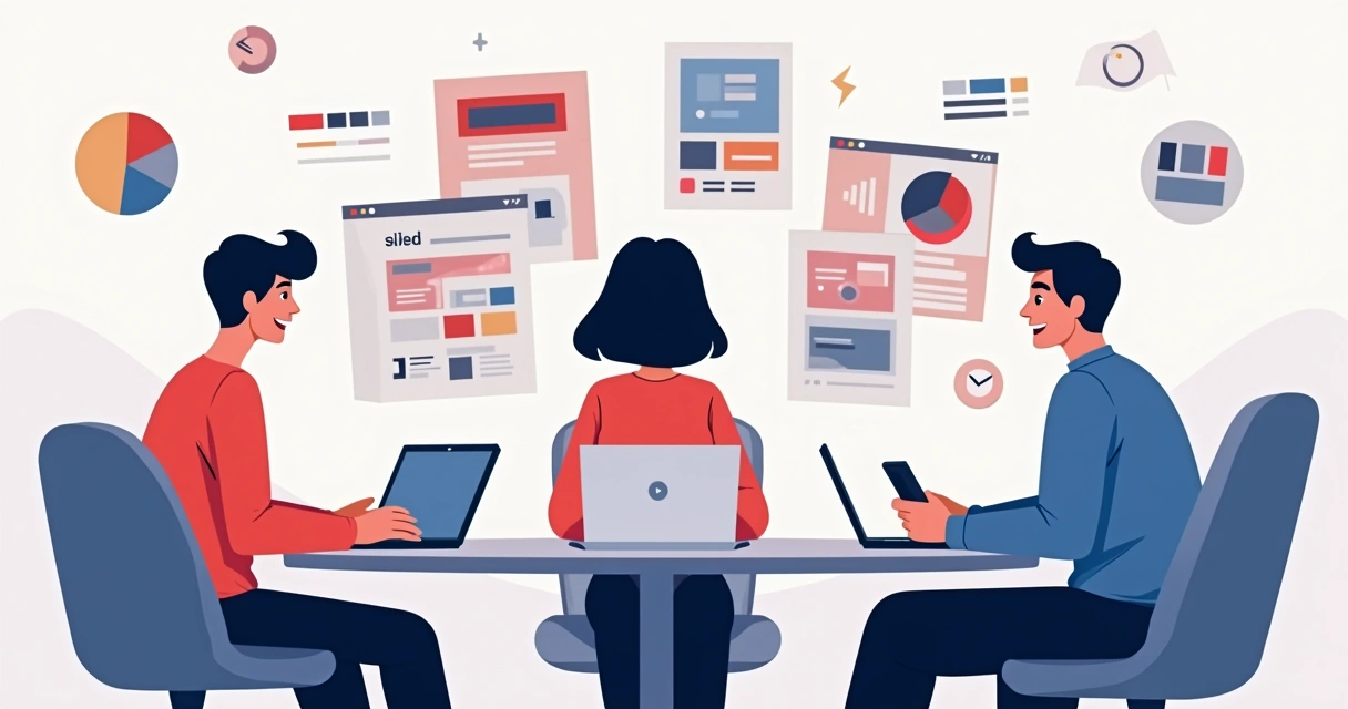 Perfis de personas variados analisando uma loja virtual