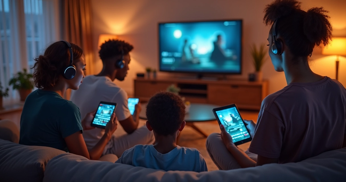 Personas ven películas y series en tabletas y móviles