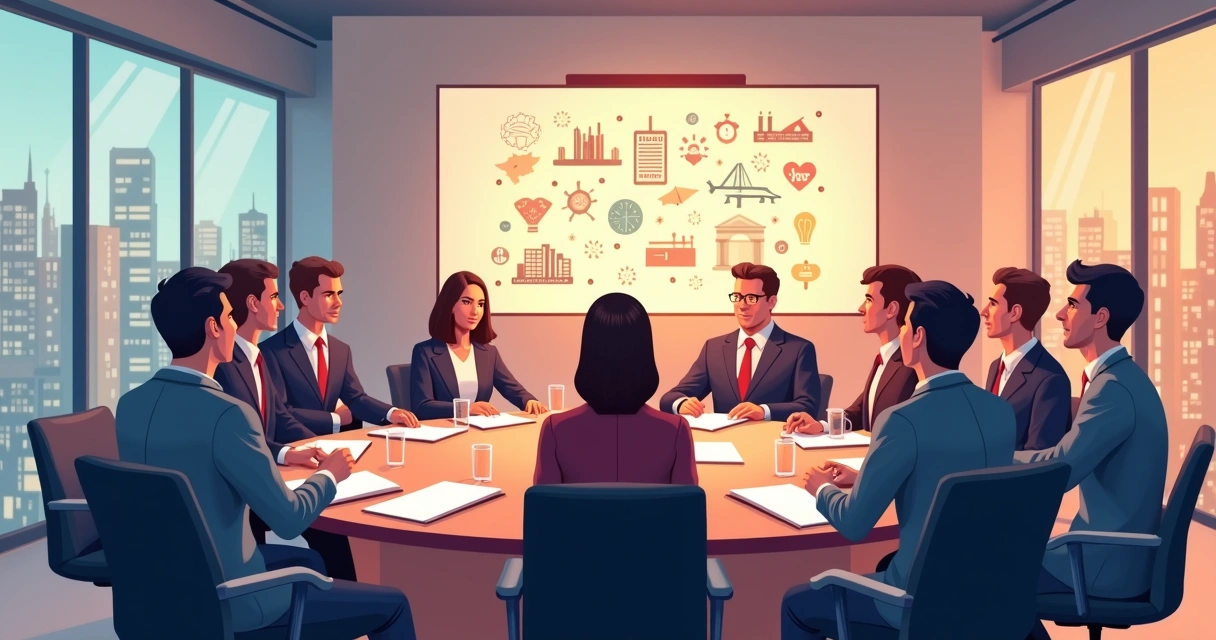 Grupo focal com participantes discutindo temas políticos em mesa redonda 