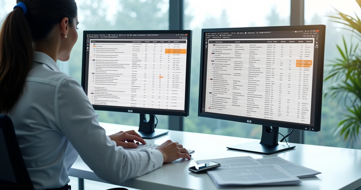 Advogado analisando tela com múltiplas leis tributárias 