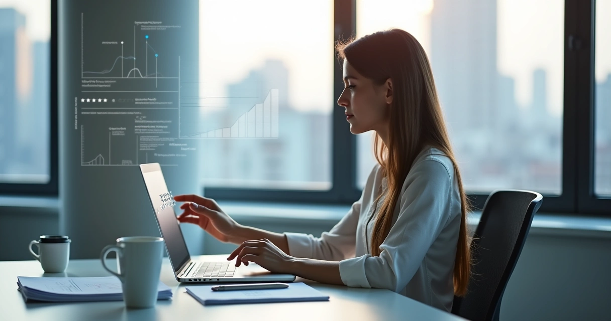 Cliente respondendo pesquisa de satisfação em dispositivo digital 