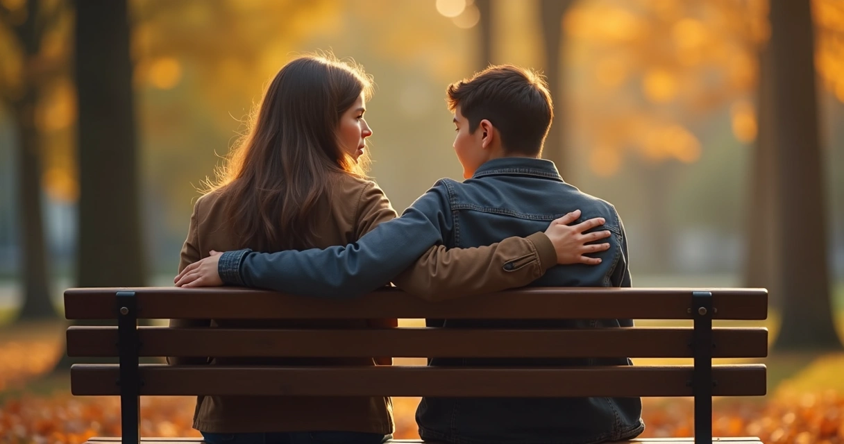 Pessoa colocando a mão no ombro de outra em sinal de apoio 