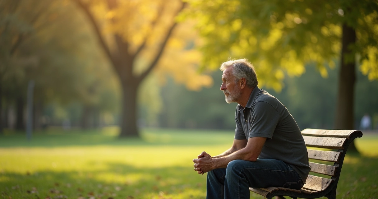 Pessoa sentada refletindo sobre suas próprias emoções em ambiente tranquilo. 