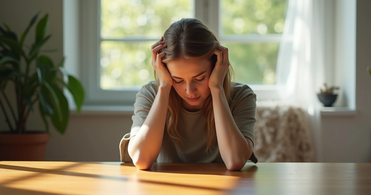 Pessoa sentada refletindo em ambiente tranquilo após fracasso