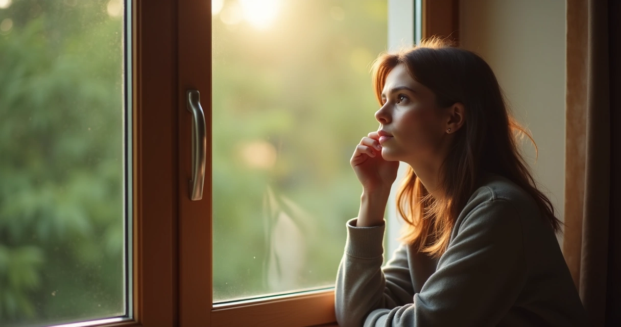 Pessoa sentada refletindo em silêncio, simbolizando sentimentos 