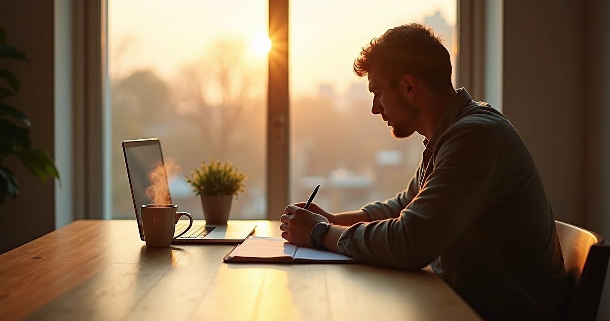 Pessoa sentada perto da janela refletindo sobre escolhas éticas 