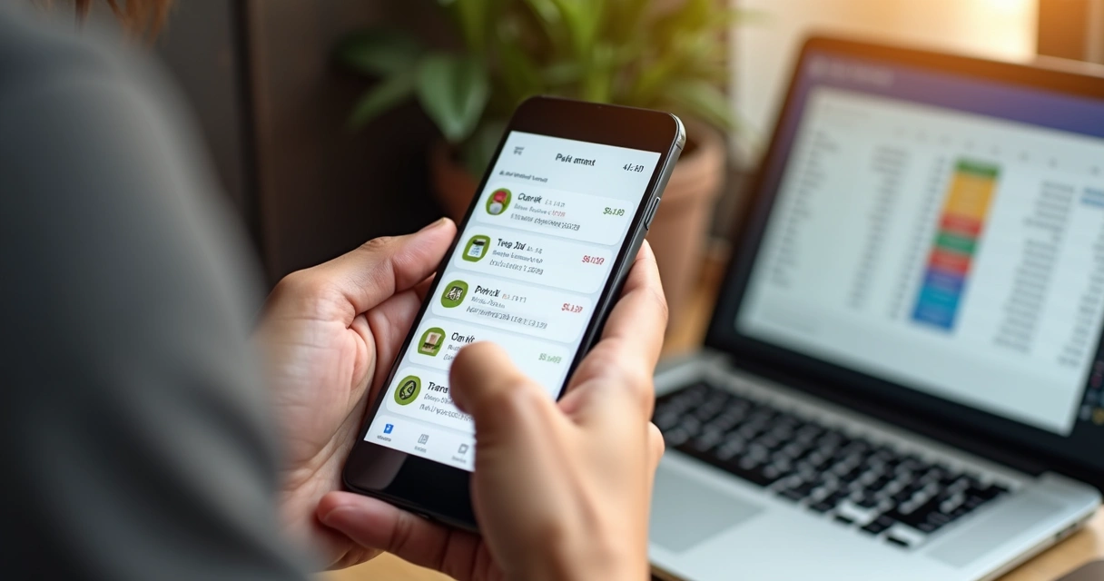 Pessoa verificando notificações de Pix em aplicativo de banco 