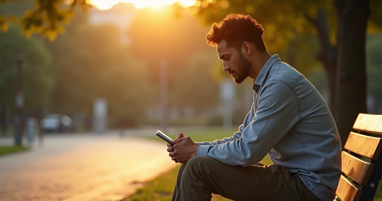 Pessoa sentada sozinha em banco refletindo em momento de vulnerabilidade e amadurecimento 