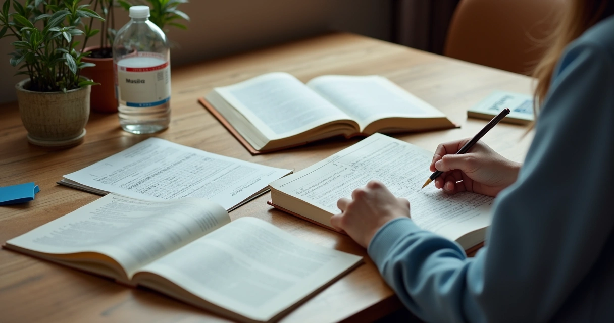 Candidato alternando estudos entre diferentes disciplinas 