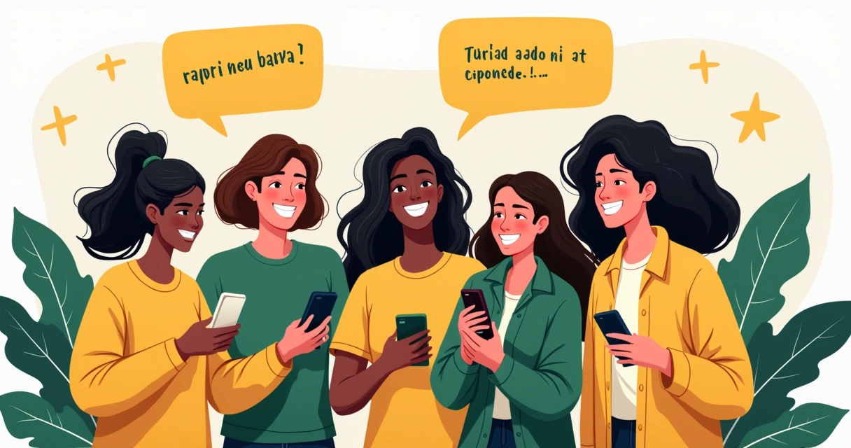 Usuários brasileiros interagindo em redes sociais 