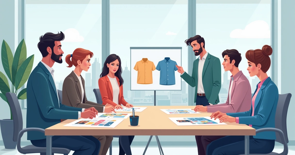 Grupo de pessoas escolhendo camisa personalizada para evento no Rio de Janeiro 