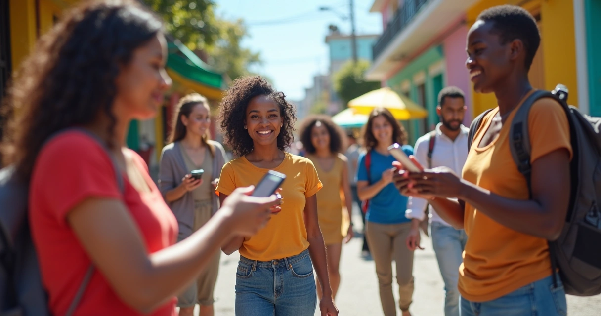 Usuários realizando pagamentos Pix pelo celular