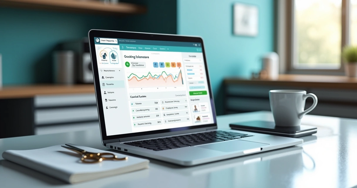 Pet business dashboard showing bookings, revenue, and customer records