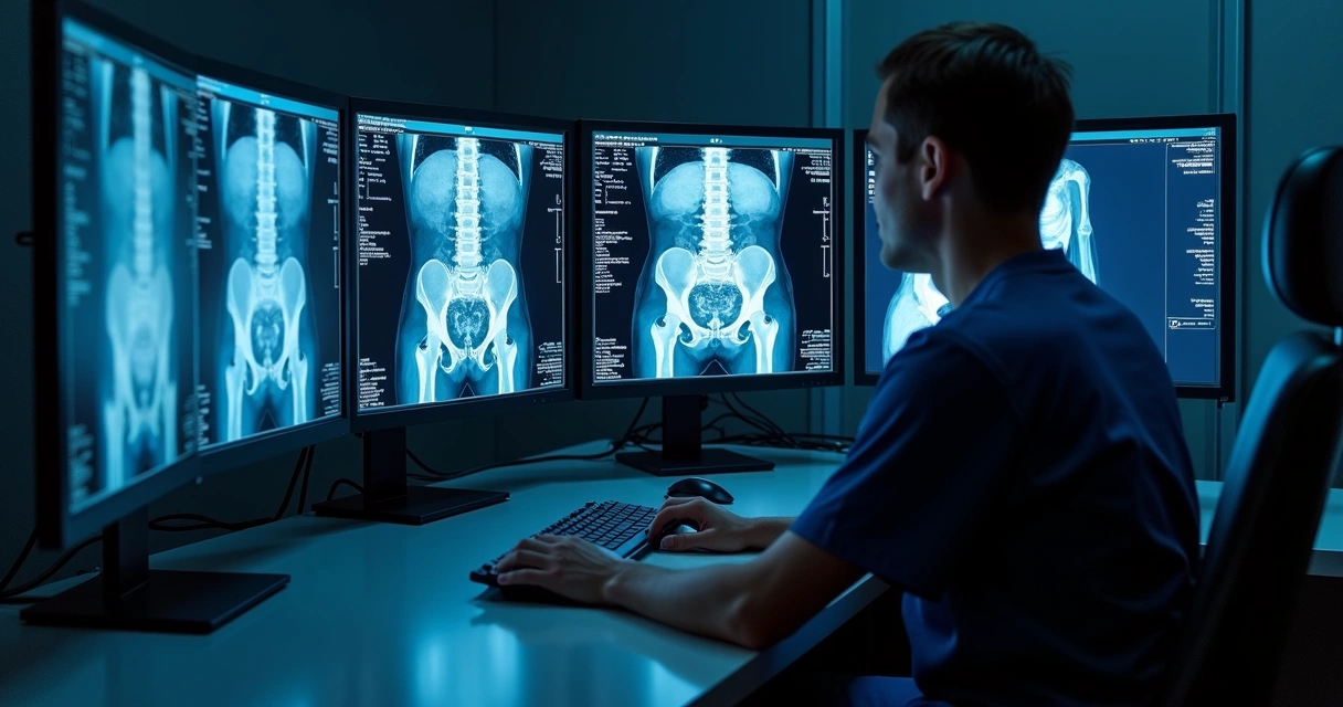 Tela médica com exame PET-CT PSMA da pelve masculina 