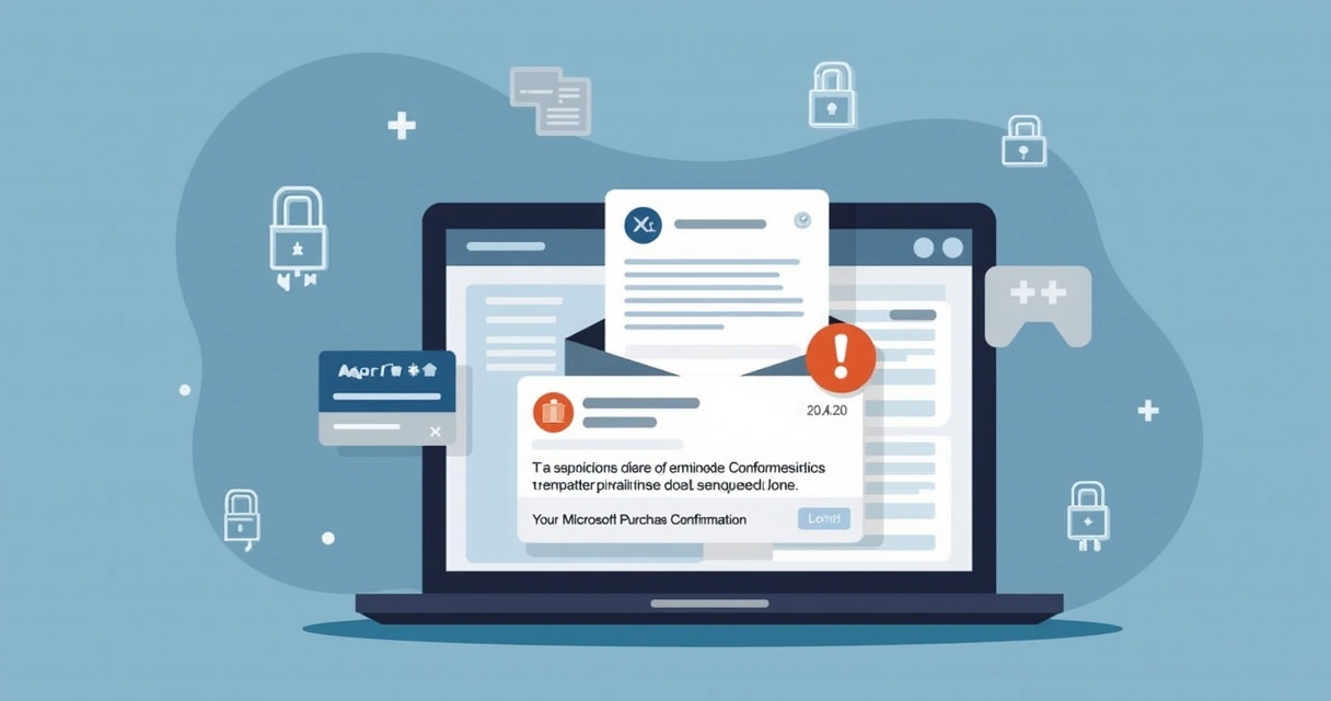 Email inbox with highlighted phishing warning