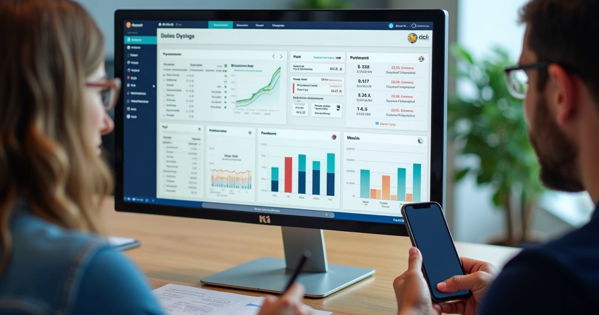 Dashboard digital de gestão de aluguéis 