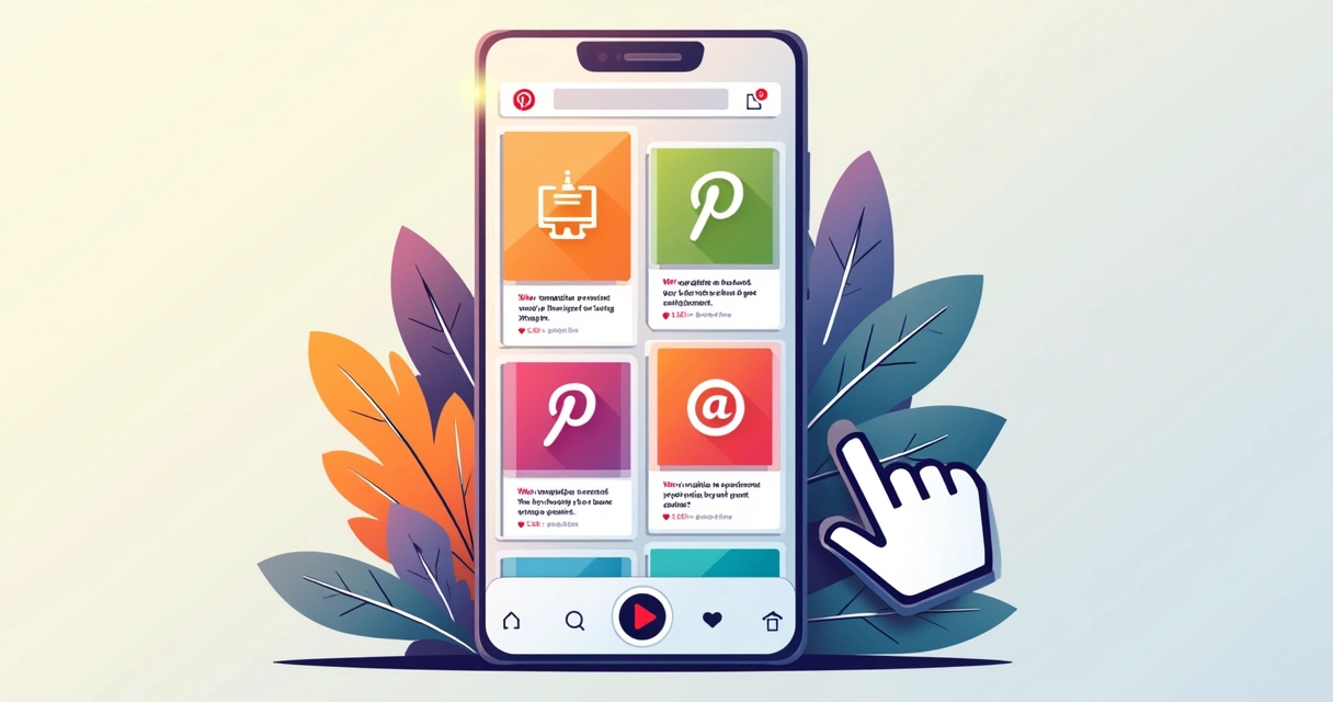 Pins coloridos com textos e imagens que chamam atenção 