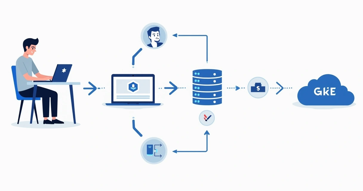 Fluxo visual de pipeline de deploy automatizado do código até o Azure, com etapas em destaque. 